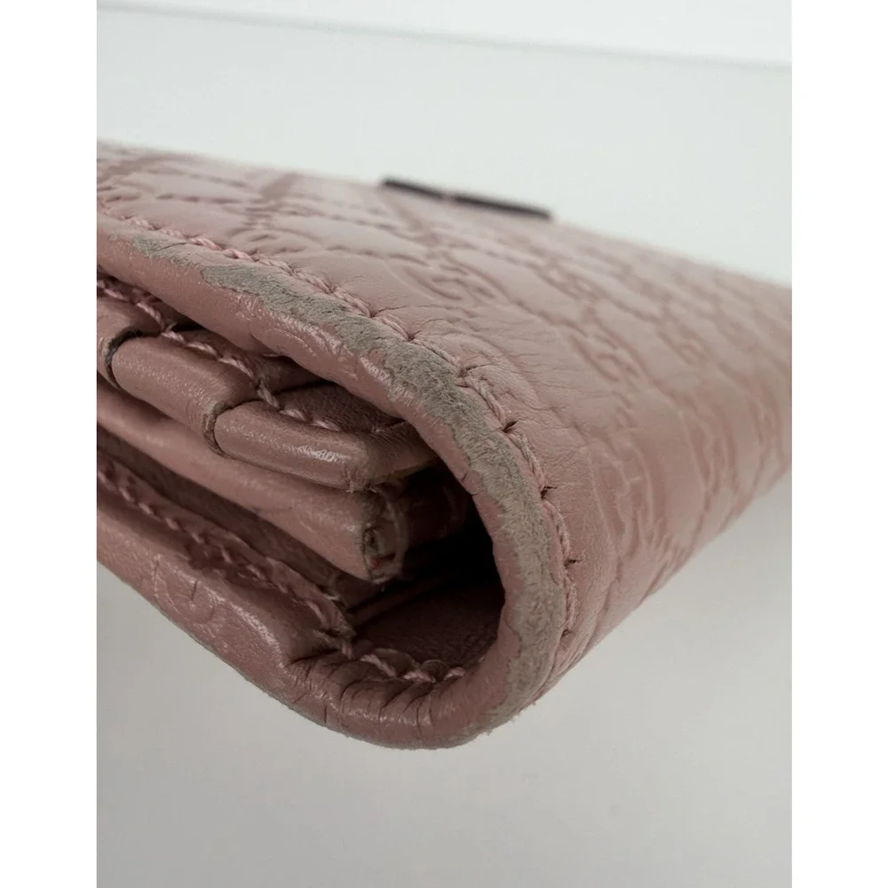 Gucci Microguccissima Continental Bifold Flap Wallet in Pink Leather - Picture 7 of 14